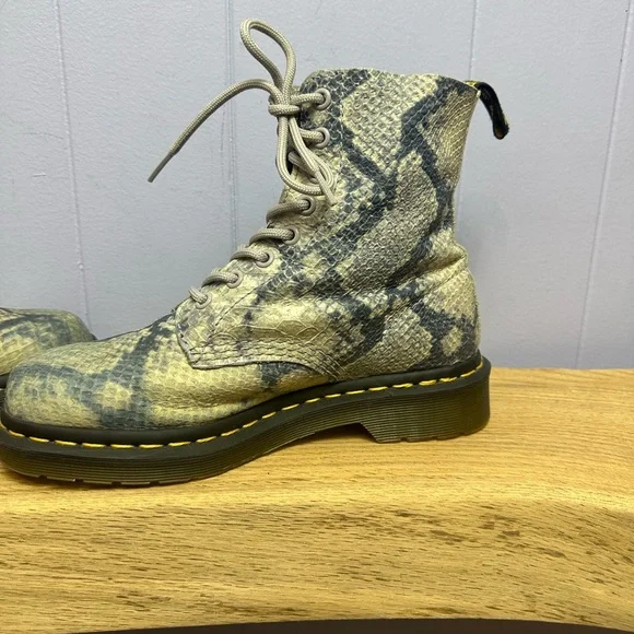 DR.MARTENS Pascal Snakeskin Lace-Up Boots - Picture 5 of 9